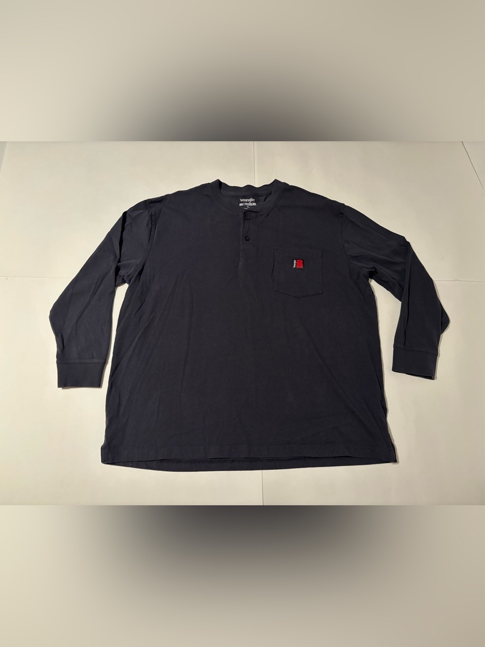 Wrangler‎ Riggs Men's XL Black Workwear Long Sleeve Pocket T-Shirt